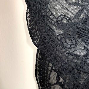 Black lace Kimono